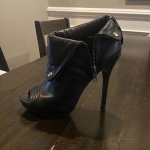 Aldo black pumps with zipper - size 6.5